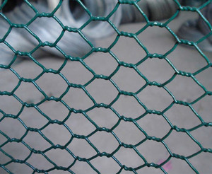 PVC-beschichtetes verzinktes sechseckiges Eisendraht netz Sechseckiges Draht geflecht