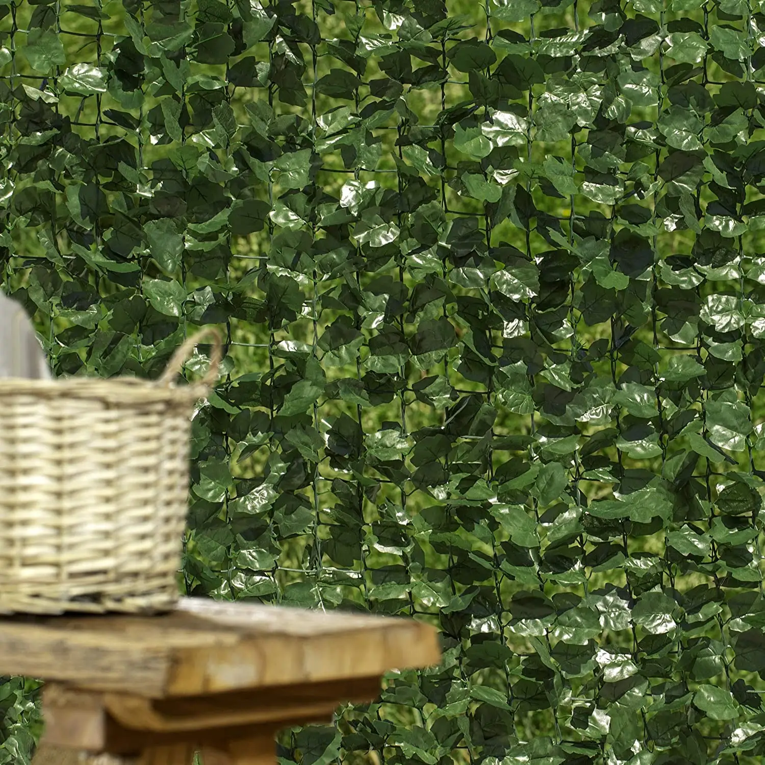 Alta qualidade Privacy Screen Artificial Green Ivy Fence Cobrindo Decoração De Jardim De Plástico