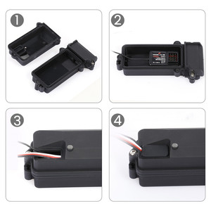 Kunststoff wasserdicht RC Autoradio Gerät Empfänger Box 85*40*28mm für 1/10 Axial SCX10 90046 D90 TRX-4 RC Crawler Car - Product Image 3