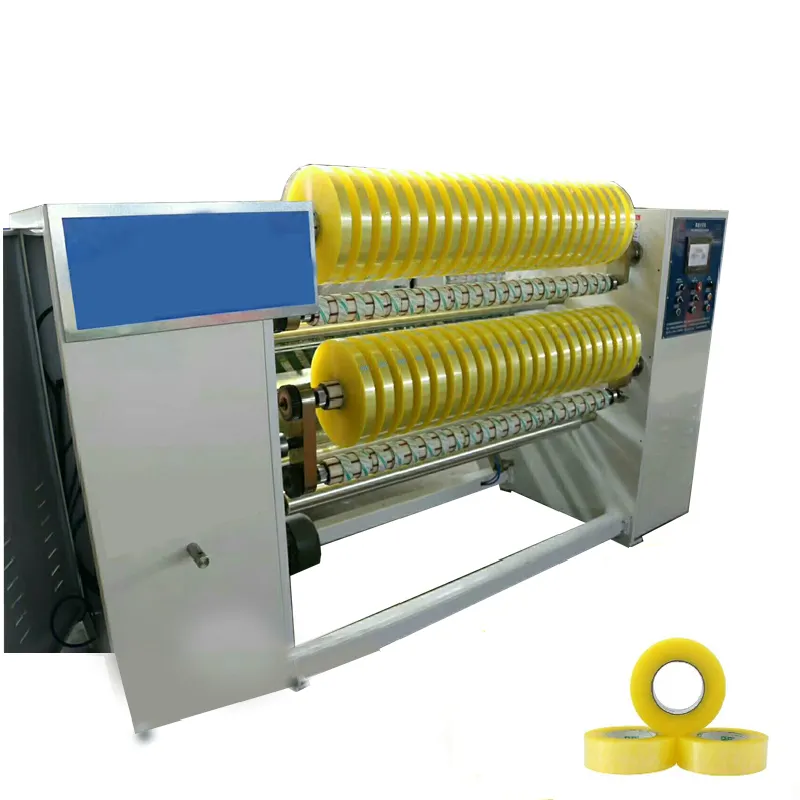 Automatische Bopp Tape Herstellung Maschine Klebeband Slitter Jumbo Roll Slitting Rückspul maschine Preis