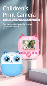OEM1080p fotoğraf Video bulmaca oyunu MP3 müzik <span class=keywords><strong>S5</strong></span> taşınabilir Mini yazıcı kamera dijital anında baskı kamera çocuklar için karikatür