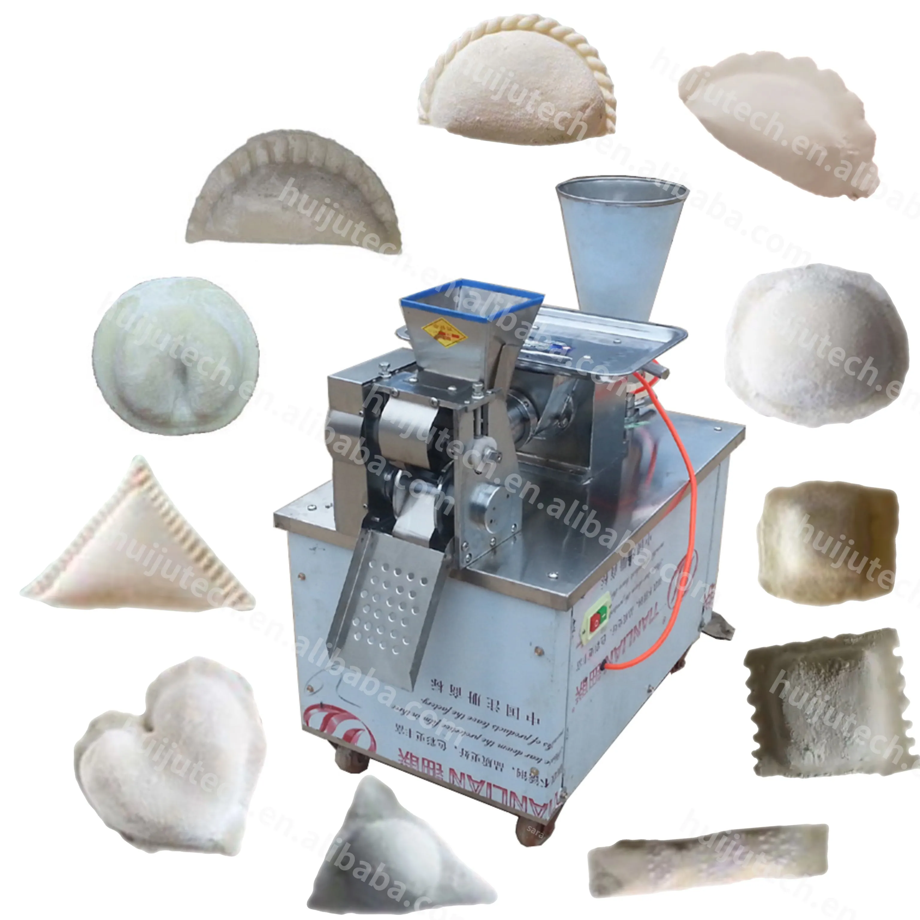 Máquina eléctrica para hacer ravioli samosa, máquina de rodillo de resorte, tortellini, máquina para hacer dumplings