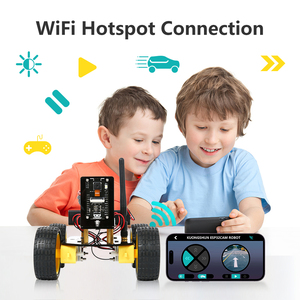 ACEBOTT WiFi Robot ESP32 fotocamera IoT Kit Robot ESP32-Cam auto Robot C ++ programmazione PDF Tutorial accademia Starter Kit di Root