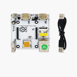 Raspberry Pi CM4 minuscolo pannello di espansione Dual HDMI in lega di alluminio Shell doppio schermo anormale Display videocamera di acquisizione Video - Product Image 5