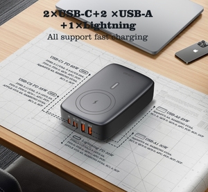 LDNIO Q4010迷你便携式OEM GaN 140W USB C型壁式充电器直插快速充电插座手机旅行适配器 - Product Image 6