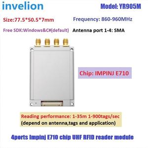 Módulo RFID de lectura de etiquetas múltiples, lector de RFID de larga distancia, Epc, Gen2, UHF, Chip E710, Impinj, 30M - Product Image 2
