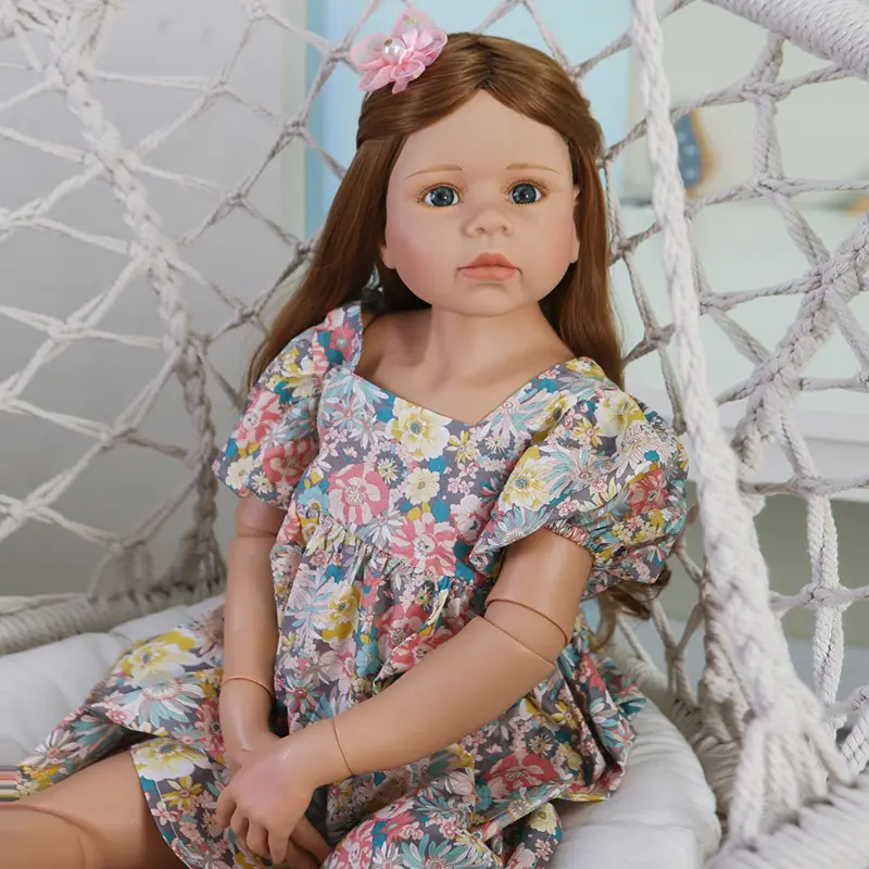 Commercio all'ingrosso Lovely Real Look Reborn Baby Doll Girl 98cm vinyl Baby Doll realistico giocattolo per bambole neonato