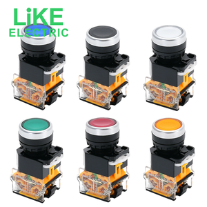 LiKE Flat Button <strong>Switch</strong> LA38-11BN Normal Open Normail Close 22mm 5A On-off Push Resetbutton <strong>Switch</strong> 660V Low-voltage - Product Image 2