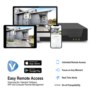 JideTech NVR 12CH 8MP NVR ingresso e uscita Video registratore di rete H.265 supporto 1 Hard Disk Max 14TB HDMI fino a 4K uscita