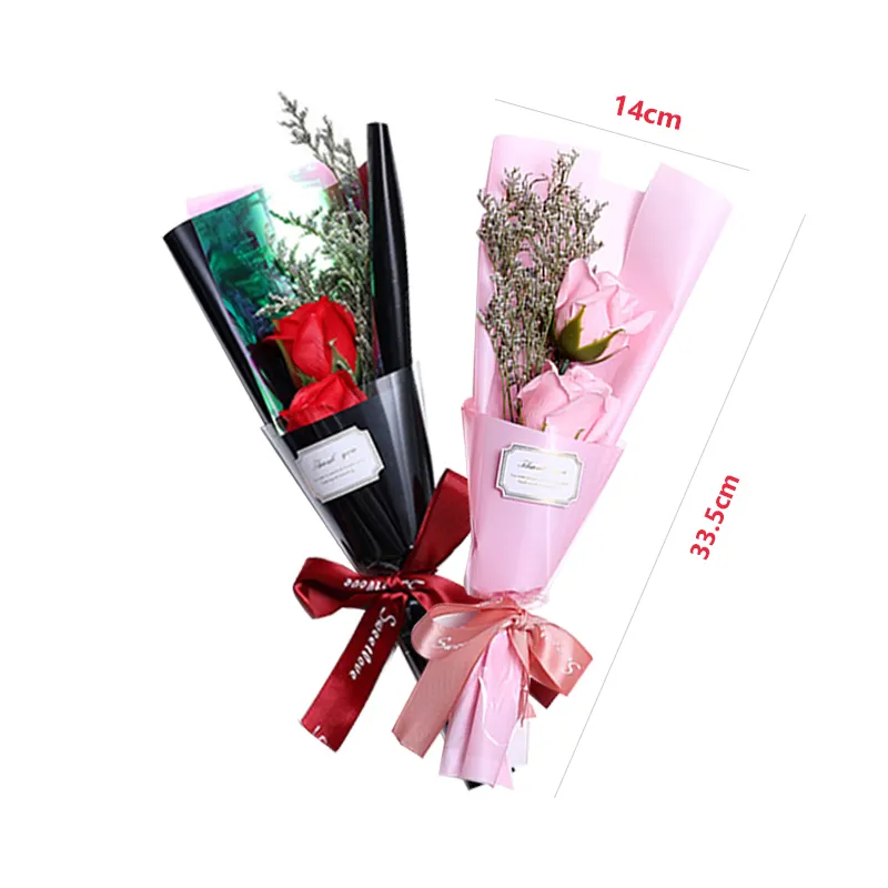 10 pçs/caixa artificiais único rosa vermelho sabão rosa flor buquê de rosas eternas presente para mulheres dia das mães