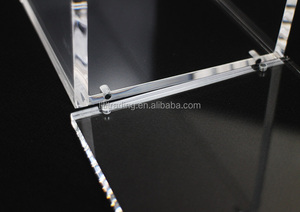 2021 personalizado caja de acrílico transparente Cubo de embalaje de regalo de Navidad 5mm Pantalla de acrílico vitrina de acrílico caja de almacenamiento - Product Image 6