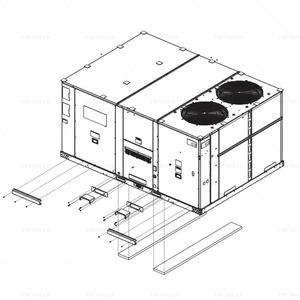 Mô hình vrcooler tra cứu đơn vị gói trên mái nhà 5 đến 30 tấn rtu để sưởi ấm và làm mát - Product Image 1