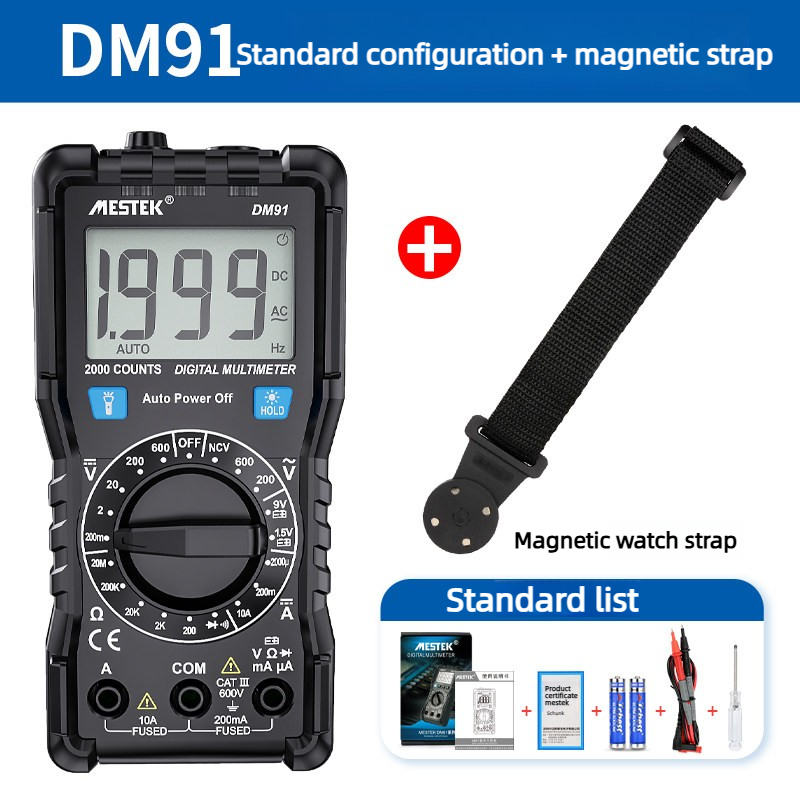 DM91 viene de serie con un cordón magnético