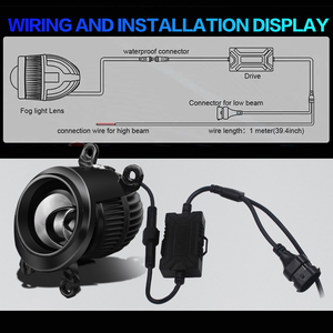 เลนส์ไฟตัดหมอกเลเซอร์2.0นิ้วสำหรับไฟหน้ารถจี๊ปไฟเลเซอร์ LED แบบสองดวง1.8นิ้ว - Product Image 5