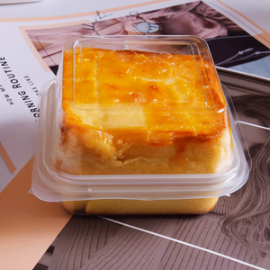 New <strong>PET</strong> Disposable square Trays for Food Pastry Cheese Dessert <strong>Box</strong> Container Plastic clear <strong>Mini</strong> square Cake Slice <strong>Box</strong> with Lid - Product Image 3