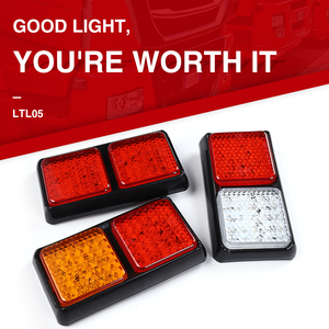 防水Emark3CDOT承認スクエアLEDストップテールインジケーターコンビネーションLEDトラックライトリアシグナルライト - Product Image 3