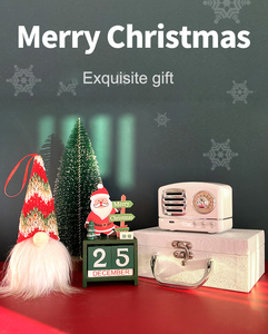 クリスマスレタリングカスタムビジネスハンドギフトレトロスピーカー小さなサウンドボックス女性の誕生日のための実用的で素敵なギフト - Product Image 3