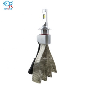 MACAR 3 สีรถโคมไฟ H7 H11 80W 8000lm 12v 24v หลอดไฟ LED H7 Tri สี LED ไฟหน้า - Product Image 1