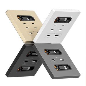 86 tipi 20W hızlı şarj USB duvar soket anahtarı paneli uyumlu Android Apple 3 veri kablosu cep telefonu için tip-c 10A anahtarı - Product Image 5