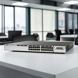 สวิตช์เครือข่ายกิกะบิต CSC 3750X 24พอร์ต WS-C3750X-24T-S ฟังก์ชัน SNMP QoS - Product Image 4