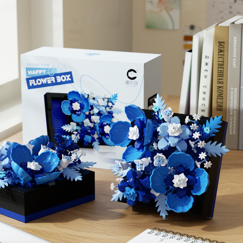 blue star secret language flower box-drawable 476pcs