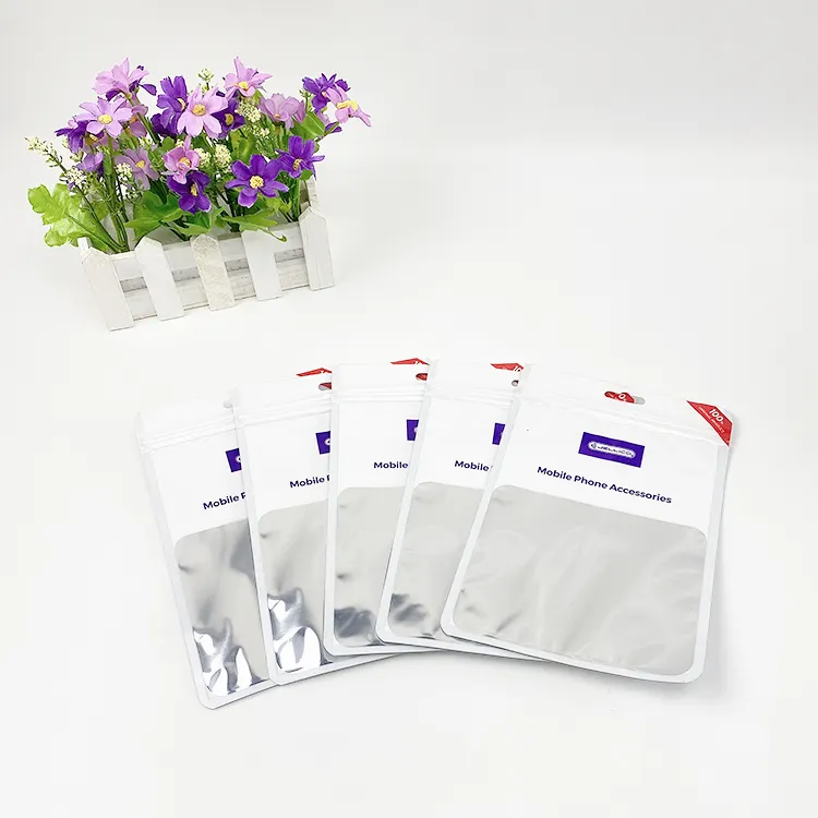 Mylar-bolsas ziplock personalizadas de alta calidad, bolsas de embalaje de plástico con sello lateral, de aluminio