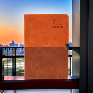 Cuaderno personalizable A5 Business con hebilla, PU, costura, bloque de color, diario, estilo impreso con logotipo corporativo - Product Image 3