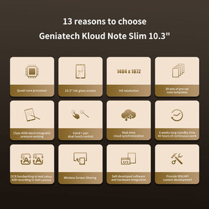 แท็บเล็ตอาเดอร์สมุด eink สีขาวแอนดรอยด์11ขนาด10.3นิ้วพร้อมปากกาสไตลัส64กิกะไบต์เครื่องอ่าน e-book พกพา - Product Image 5