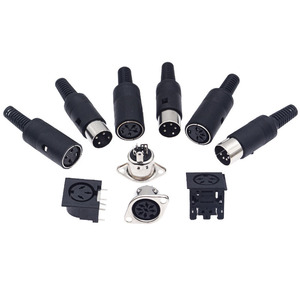 S-terminal fiş ve soket 3/4/5/6/7/8P pin/çekirdek DIN konnektör montaj tipi erkek ve dişi monte klavye fişi - Product Image 1