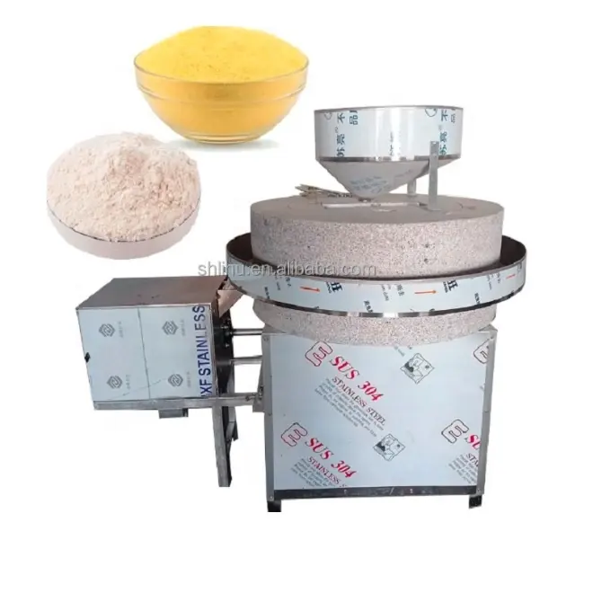 Mini riso bagnato elettrico smerigliatrice per farina di pietra naturale macinazione fresatrice grano in pakistan automatico