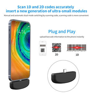 便携式微型2d条形码阅读器即插即用模块自动感应C型接口电话迷你条形码扫描仪 - Product Image 2