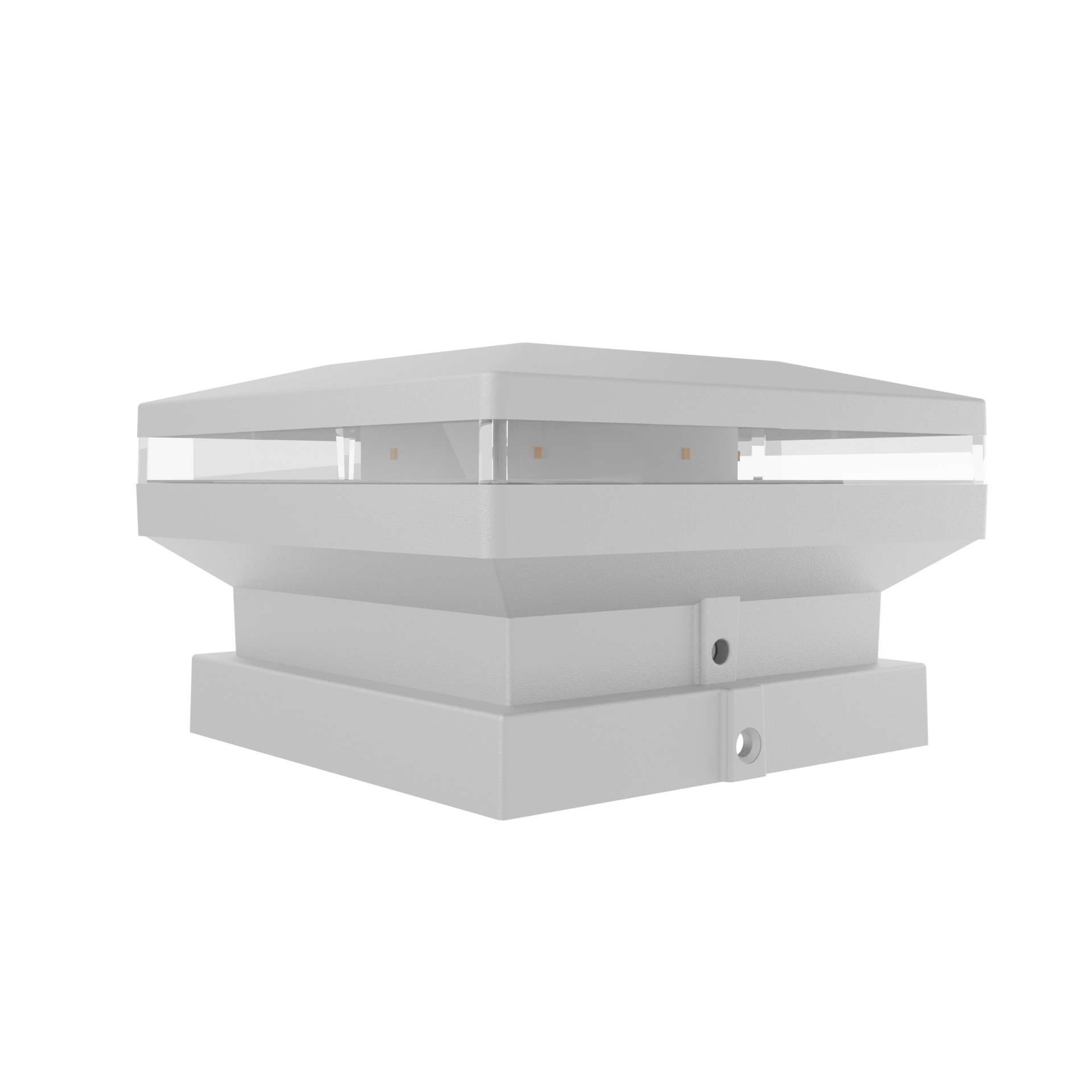 Blanc/Abat-jour transparent