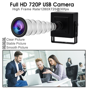 ELP HD 720P USB <strong>Camera</strong> CMOS 1280x720 30fps Video <strong>Camera</strong> for PC <strong>Raspberry</strong> <strong>Pi</strong>,1MP USB Webcam with 3.6mm Lens for Kiosk ATM Machine - Product Image 2
