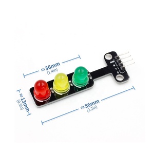EParthub LED Ampel modul 5V Licht emittierendes Modul E-Learning Baustein Programmierung Single Control Board