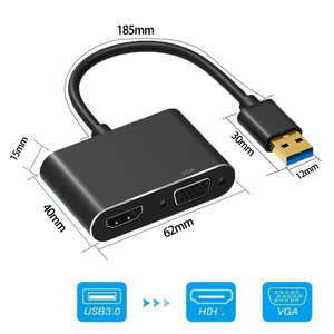 2 in 1 4K <strong>USB</strong> Type C to <strong>VGA</strong> Cable Hub <strong>USB</strong> to Converter <strong>VGA</strong> Adapter 1080P Display to TV Extend Screen <strong>VGA</strong> Adapter for Computer - Product Image 4