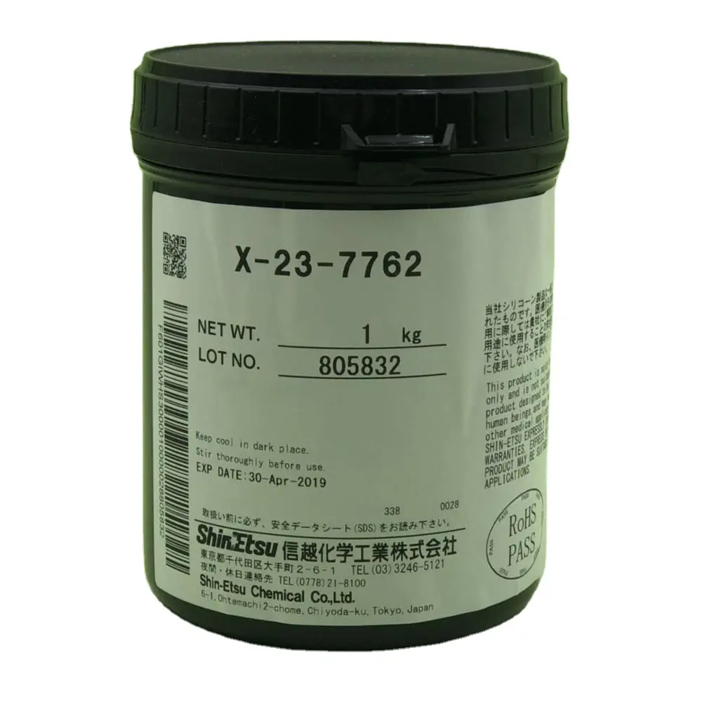 X-23-7762-grasa térmica de silicona para disipación de calor, TC-5021 TSU CPU MPU conductividad térmica W/mK (6,0 W/mK *)