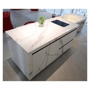 Mặt Bàn Đá Hoa Cương Đá Cẩm Thạch Nhân Tạo Màu Trơn Mặt Bàn Nhà Bếp Nano Màu Trắng - Product Image 2