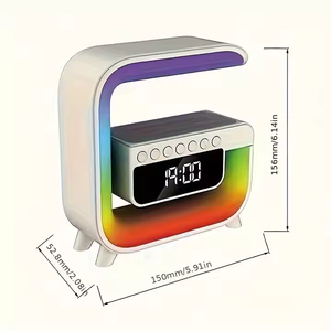 迷你便携式G形无线扬声器，带RGB USB，适用于电脑台式便携式扬声器 - Product Image 3