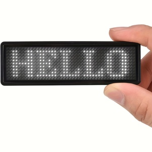 APP Tag Scrolling luce lampeggiante LED nome Badge Smart Wireless Mini schermo - Product Image 5