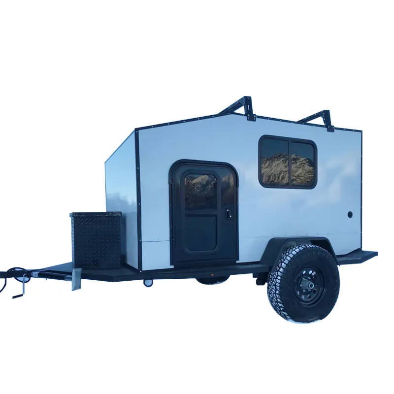 Alüminyum arka güverte taşıyıcı çin karavan rv minik ev tekerlekler üzerinde satışa hazır