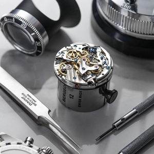 40MM מירוץ-סגנון באופן מלא מכאני שחף ST19 הכרונוגרף תנועת שעון, מכאני אוטומטי שעון, ספיר קריסטל עם <span class=keywords><strong>AR</strong></span>