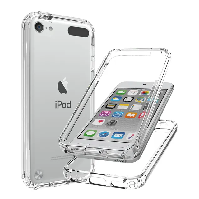 Custodia ibrida posteriore per PC con paraurti in TPU morbido per iPod Touch 7/iPod Touch 6/iPod Touch 5 Cover