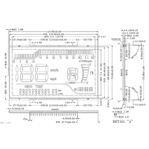 Display Lcd personalizzato Htn fstn Va schermo Lcd a 8 cifre 7 monocromatico segmento 8 - Product Image 6