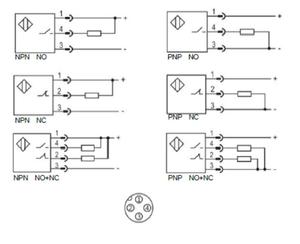 Se distancia de detección LR08 M12 conector Sensor, Sensor inductivo de proximidad Sensor de interruptor de DC 3 cables - Product Image 4