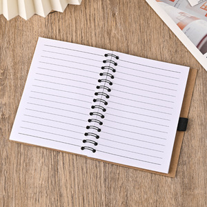 定制牛皮纸记事本A5活页线圈笔记本带便签组合学生文具 - Product Image 4