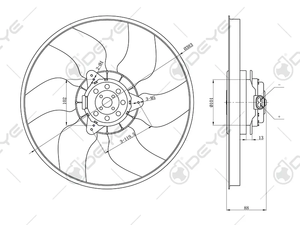 Otomobil parçaları <span class=keywords><strong>7701045816</strong></span> radyatör fanı Renaul tra1997 2001-1998, Kangoo 2010-