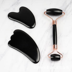 % 100% doğal yüz masajı cilt bakımı ve araçları obsidyen yeşim rulo ve gua sha güzellik ekipmanları - Product Image 6