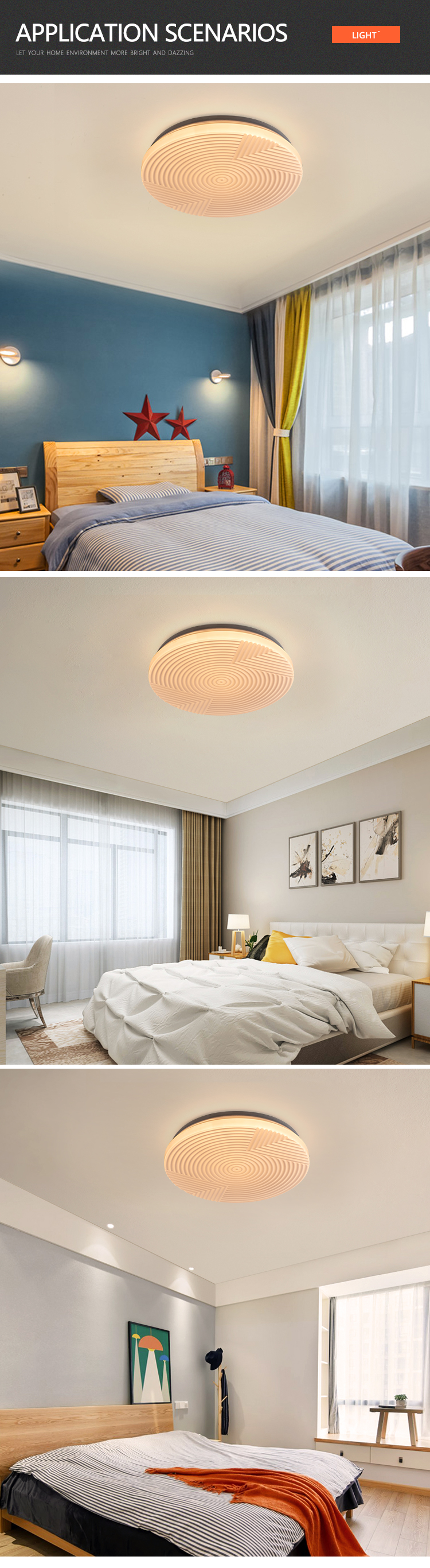 Suitable Professional Indoor Living Room Kitchen Modern LED Ceiling Light