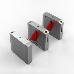 Suministro de fábrica Puerta de torniquete oscilante de acero inoxidable con lector de tarjetas Sistema de reconocimiento de control de acceso de seguridad - Product Image 5