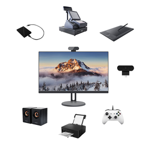 YCTipc 23.8 pollici LED LCD di alta qualità Built-In batteria Desktop CPU Computer Gaming Webcam Business tutto in un I5-10870H PC - Product Image 5